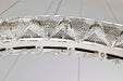 Pendant Nuvo 62-2442 Asher - LED 36 Inch Round Pendant - Polished Nickel Finish - K9 Crystal Nuvo