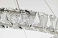 Pendant Nuvo 62-2442 Asher - LED 36 Inch Round Pendant - Polished Nickel Finish - K9 Crystal Nuvo