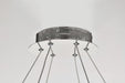 Pendant Nuvo 62-2442 Asher - LED 36 Inch Round Pendant - Polished Nickel Finish - K9 Crystal Nuvo