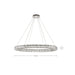 Pendant Nuvo 62-2442 Asher - LED 36 Inch Round Pendant - Polished Nickel Finish - K9 Crystal Nuvo