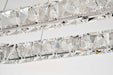 Pendant Nuvo 62-2443 Asher - LED 36 Inch Oval Pendant - Polished Nickel Finish - K9 Crystal Nuvo