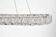 Pendant Nuvo 62-2443 Asher - LED 36 Inch Oval Pendant - Polished Nickel Finish - K9 Crystal Nuvo