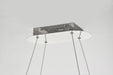 Pendant Nuvo 62-2443 Asher - LED 36 Inch Oval Pendant - Polished Nickel Finish - K9 Crystal Nuvo