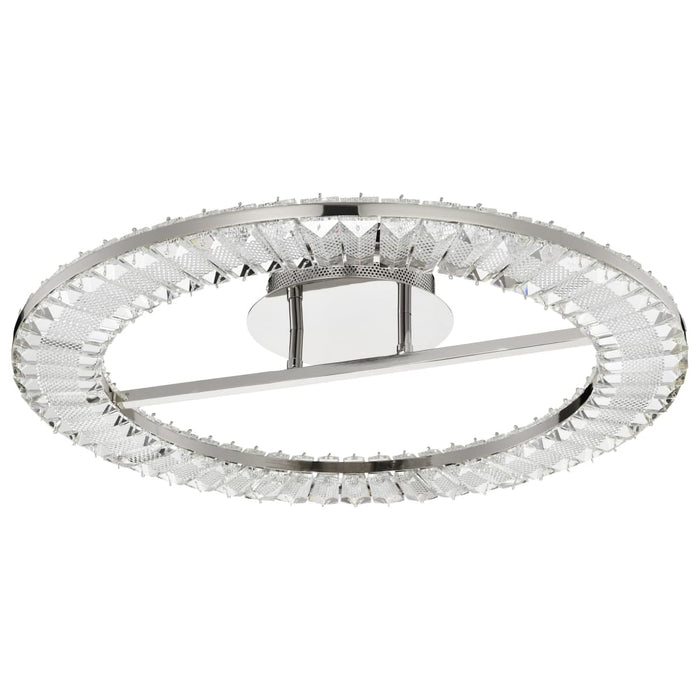 Flush Mount Nuvo 62-2444 Nova - LED 23 Inch Round Flush Mount - Polished Nickel Finish - K9 Crystal Nuvo