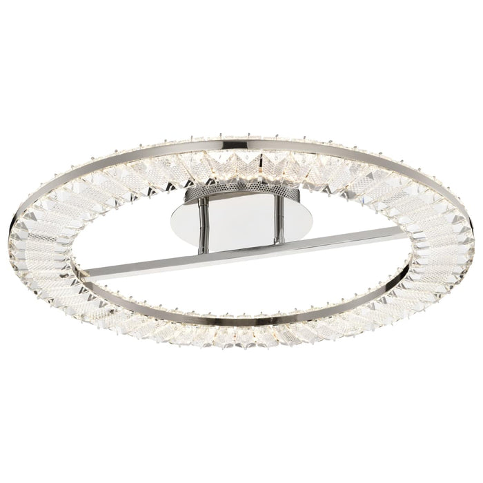 Flush Mount Nuvo 62-2444 Nova - LED 23 Inch Round Flush Mount - Polished Nickel Finish - K9 Crystal Nuvo