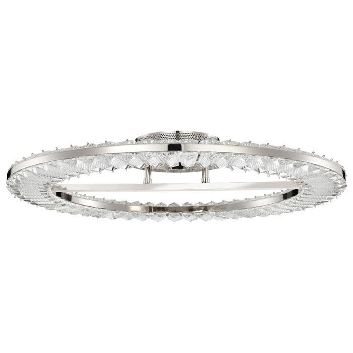 Flush Mount Nuvo 62-2444 Nova - LED 23 Inch Round Flush Mount - Polished Nickel Finish - K9 Crystal Nuvo