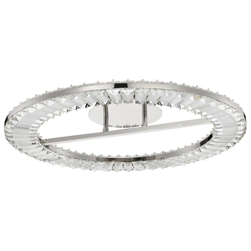 Flush Mount Nuvo 62-2444 Nova - LED 23 Inch Round Flush Mount - Polished Nickel Finish - K9 Crystal Nuvo