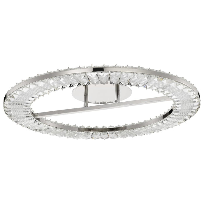 Flush Mount Nuvo 62-2444 Nova - LED 23 Inch Round Flush Mount - Polished Nickel Finish - K9 Crystal Nuvo
