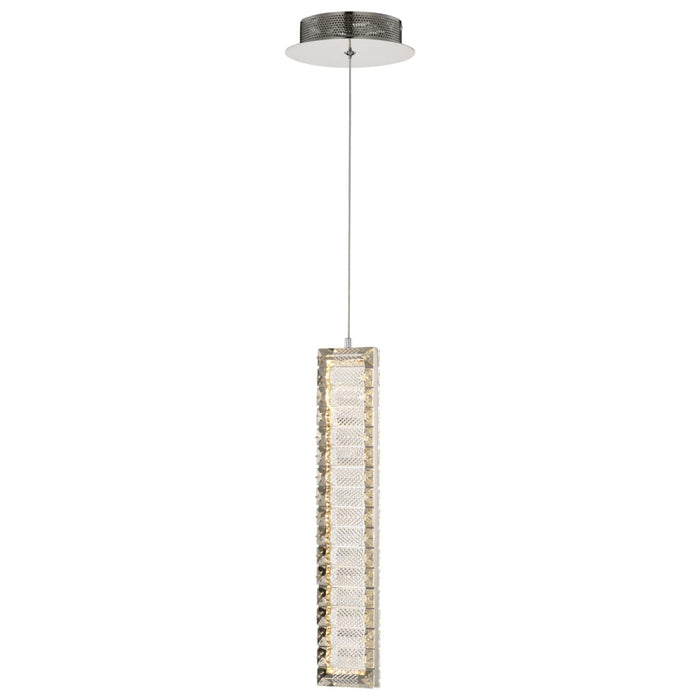 Mini Pendant Nuvo 62-2445 Nova - LED 16 Inch Mini Pendant - Polished Nickel Finish - K9 Crystal Nuvo