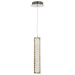 Mini Pendant Nuvo 62-2445 Nova - LED 16 Inch Mini Pendant - Polished Nickel Finish - K9 Crystal Nuvo