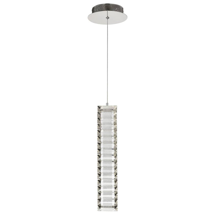 Mini Pendant Nuvo 62-2445 Nova - LED 16 Inch Mini Pendant - Polished Nickel Finish - K9 Crystal Nuvo