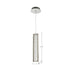 Mini Pendant Nuvo 62-2445 Nova - LED 16 Inch Mini Pendant - Polished Nickel Finish - K9 Crystal Nuvo