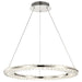Pendant Nuvo 62-2446 Nova - LED 23 Inch Round Pendant - Polished Nickel Finish - K9 Crystal Nuvo