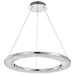 Pendant Nuvo 62-2446 Nova - LED 23 Inch Round Pendant - Polished Nickel Finish - K9 Crystal Nuvo