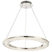 Pendant Nuvo 62-2446 Nova - LED 23 Inch Round Pendant - Polished Nickel Finish - K9 Crystal Nuvo