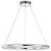 Pendant Nuvo 62-2446 Nova - LED 23 Inch Round Pendant - Polished Nickel Finish - K9 Crystal Nuvo