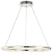 Pendant Nuvo 62-2446 Nova - LED 23 Inch Round Pendant - Polished Nickel Finish - K9 Crystal Nuvo