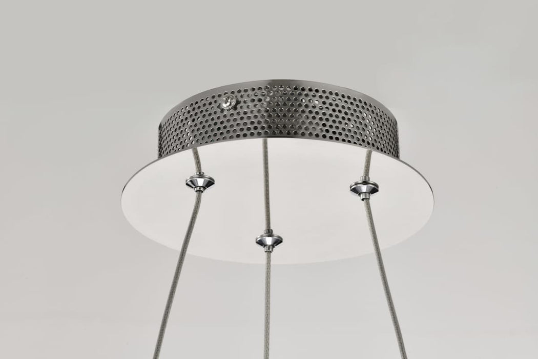 Pendant Nuvo 62-2446 Nova - LED 23 Inch Round Pendant - Polished Nickel Finish - K9 Crystal Nuvo