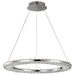 Pendant Nuvo 62-2446 Nova - LED 23 Inch Round Pendant - Polished Nickel Finish - K9 Crystal Nuvo