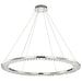 Pendant Nuvo 62-2447 Nova - LED 36 Inch Round Pendant - Polished Nickel Finish - K9 Crystal Nuvo
