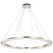 Pendant Nuvo 62-2447 Nova - LED 36 Inch Round Pendant - Polished Nickel Finish - K9 Crystal Nuvo