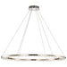 Pendant Nuvo 62-2447 Nova - LED 36 Inch Round Pendant - Polished Nickel Finish - K9 Crystal Nuvo