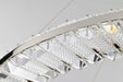 Pendant Nuvo 62-2447 Nova - LED 36 Inch Round Pendant - Polished Nickel Finish - K9 Crystal Nuvo