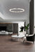 Pendant Nuvo 62-2447 Nova - LED 36 Inch Round Pendant - Polished Nickel Finish - K9 Crystal Nuvo