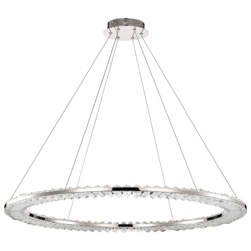 Pendant Nuvo 62-2447 Nova - LED 36 Inch Round Pendant - Polished Nickel Finish - K9 Crystal Nuvo