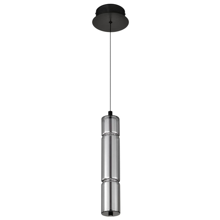 Pendant Nuvo 62-2451 Evander - LED 16 Inch Mini Pendant - Matte Black Finish - Smoked Glass Nuvo