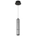 Pendant Nuvo 62-2451 Evander - LED 16 Inch Mini Pendant - Matte Black Finish - Smoked Glass Nuvo