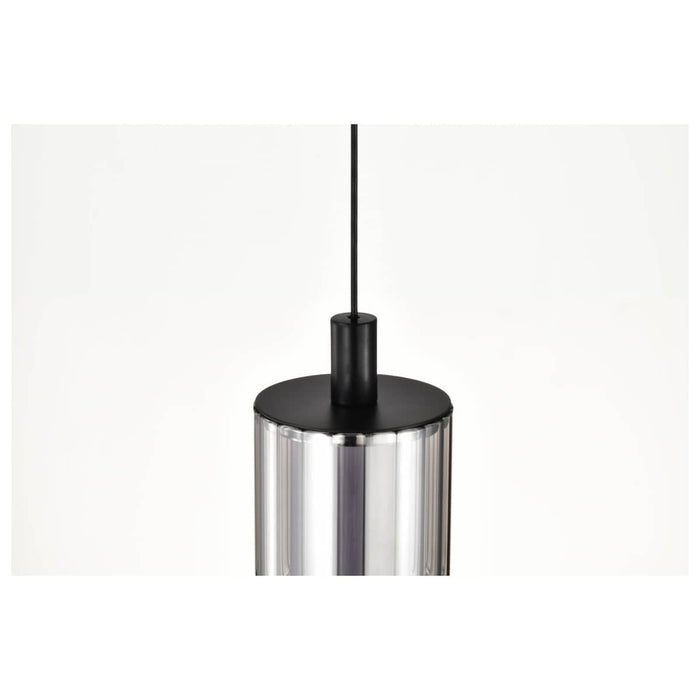Pendant Nuvo 62-2451 Evander - LED 16 Inch Mini Pendant - Matte Black Finish - Smoked Glass Nuvo