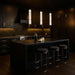 Pendant Nuvo 62-2451 Evander - LED 16 Inch Mini Pendant - Matte Black Finish - Smoked Glass Nuvo