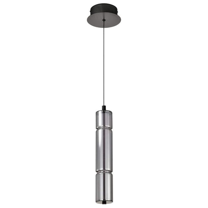 Pendant Nuvo 62-2451 Evander - LED 16 Inch Mini Pendant - Matte Black Finish - Smoked Glass Nuvo