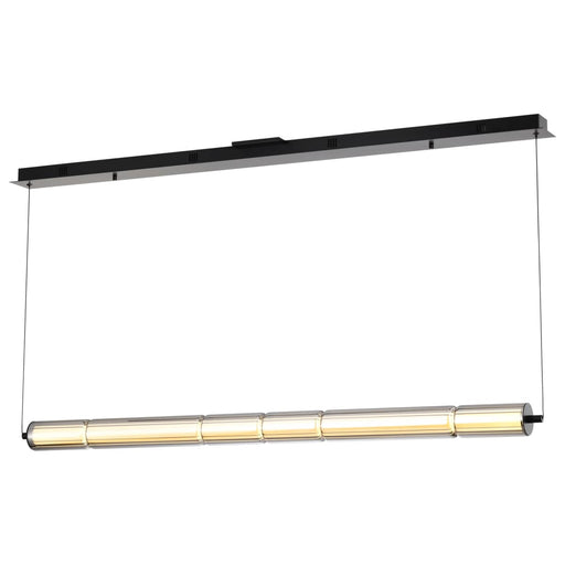 Pendant Nuvo 62-2452 Evander - LED 48 Inch Island Pendant - Matte Black Finish - Smoked Glass Nuvo