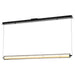 Pendant Nuvo 62-2452 Evander - LED 48 Inch Island Pendant - Matte Black Finish - Smoked Glass Nuvo