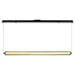 Pendant Nuvo 62-2452 Evander - LED 48 Inch Island Pendant - Matte Black Finish - Smoked Glass Nuvo