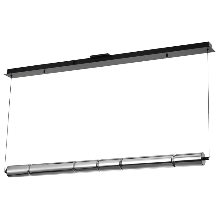 Pendant Nuvo 62-2452 Evander - LED 48 Inch Island Pendant - Matte Black Finish - Smoked Glass Nuvo