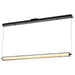 Pendant Nuvo 62-2452 Evander - LED 48 Inch Island Pendant - Matte Black Finish - Smoked Glass Nuvo