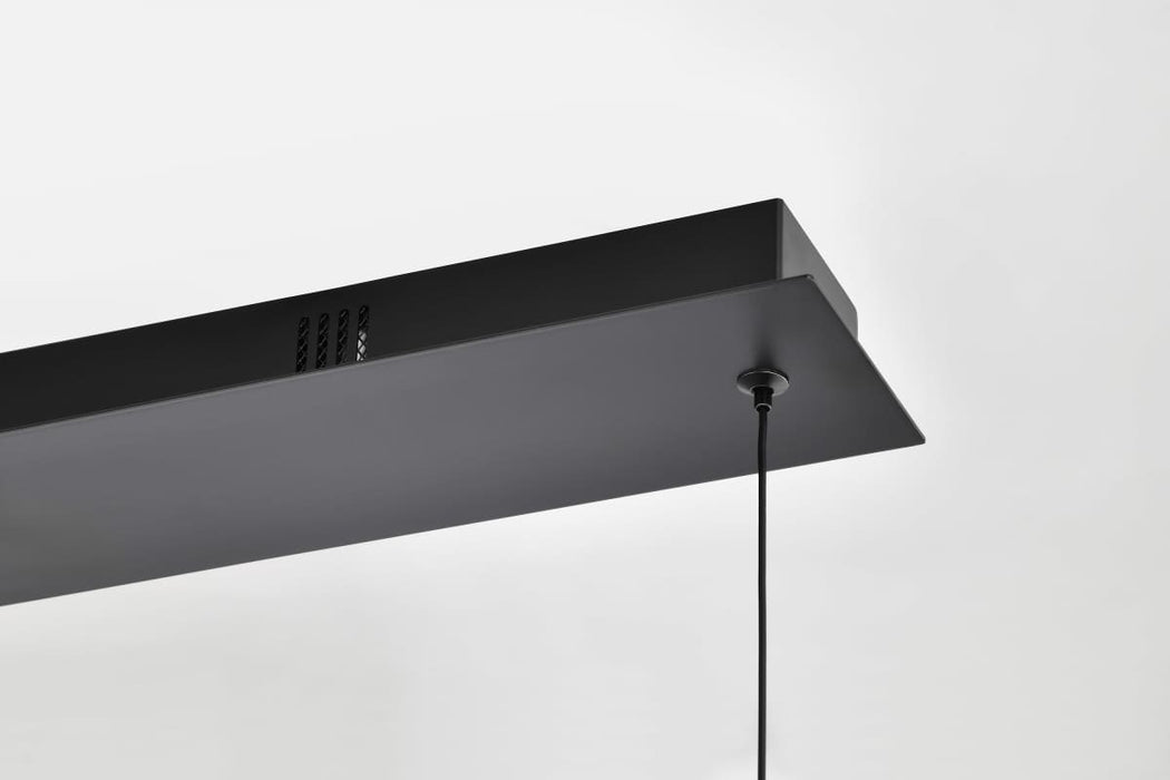 Pendant Nuvo 62-2452 Evander - LED 48 Inch Island Pendant - Matte Black Finish - Smoked Glass Nuvo
