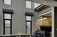 Pendant Nuvo 62-2452 Evander - LED 48 Inch Island Pendant - Matte Black Finish - Smoked Glass Nuvo