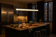 Pendant Nuvo 62-2452 Evander - LED 48 Inch Island Pendant - Matte Black Finish - Smoked Glass Nuvo