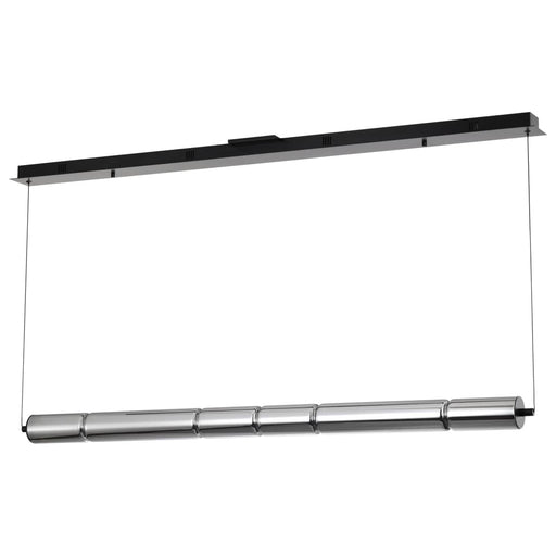 Pendant Nuvo 62-2452 Evander - LED 48 Inch Island Pendant - Matte Black Finish - Smoked Glass Nuvo