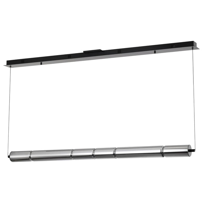 Pendant Nuvo 62-2452 Evander - LED 48 Inch Island Pendant - Matte Black Finish - Smoked Glass Nuvo