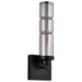 Sconce Nuvo 62-2453 Evander - LED Wall Sconce - Matte Black Finish - Smoked Glass Nuvo