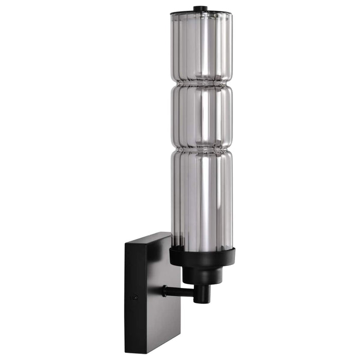 Sconce Nuvo 62-2453 Evander - LED Wall Sconce - Matte Black Finish - Smoked Glass Nuvo