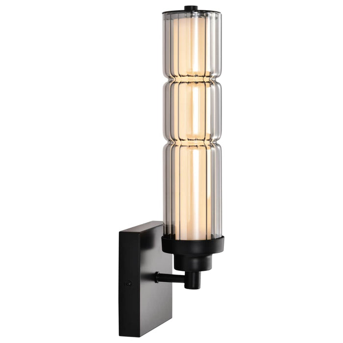 Sconce Nuvo 62-2453 Evander - LED Wall Sconce - Matte Black Finish - Smoked Glass Nuvo