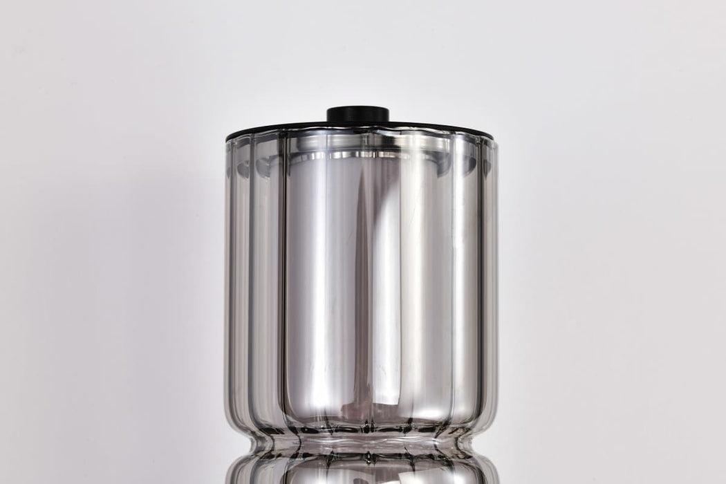 Sconce Nuvo 62-2453 Evander - LED Wall Sconce - Matte Black Finish - Smoked Glass Nuvo