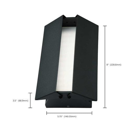 Sconce Nuvo 62-245 Peak - LED Wall Sconce - CCT Selectable - Matte Black Finish Nuvo