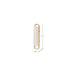Vanity Nuvo 62-2520 Velano - 16 Inch LED Vanity - Brushed Brass Finish Nuvo